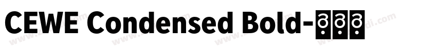 CEWE Condensed Bold字体转换